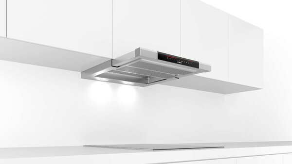 Bosch Serie | 8, Teleszkópos páraelszívó, 60 cm, Nemesacél, DFS067K51
