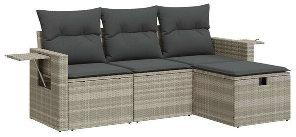 VidaXL Polyrattan Kerti Ülőgarnitúra - 4 részes