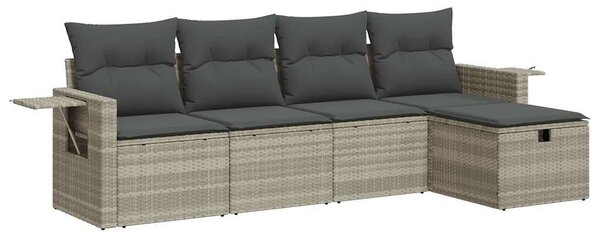 VidaXL Polyrattan Kerti Ülőgarnitúra - 5 részes