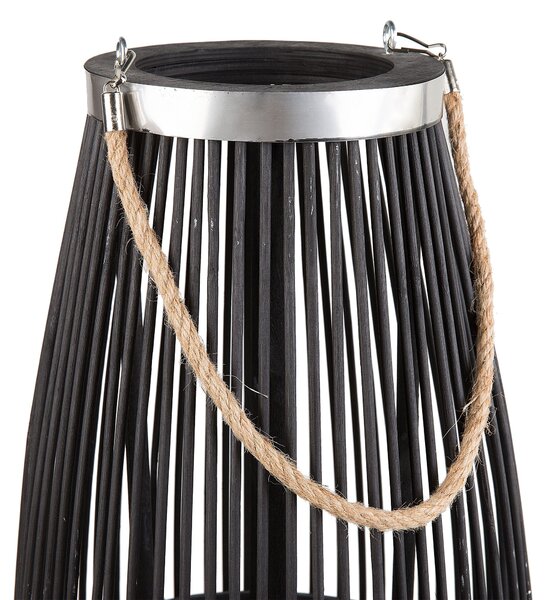 Lámpás TAHITI Bambusz 72 cm Fekete