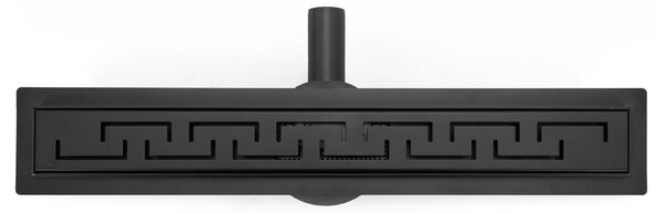 Rea PRO Black Matt, lineáris vízelvezető csatorna 90cm, görög mintás, fekete matt, REA-G8026