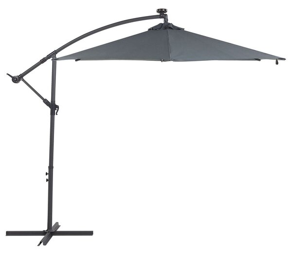 Napernyő LED 285 cm CORVAL Grafitszürke