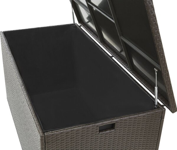 Párnatartó láda MODENA 155 cm 75 cm PE Rattan Barna