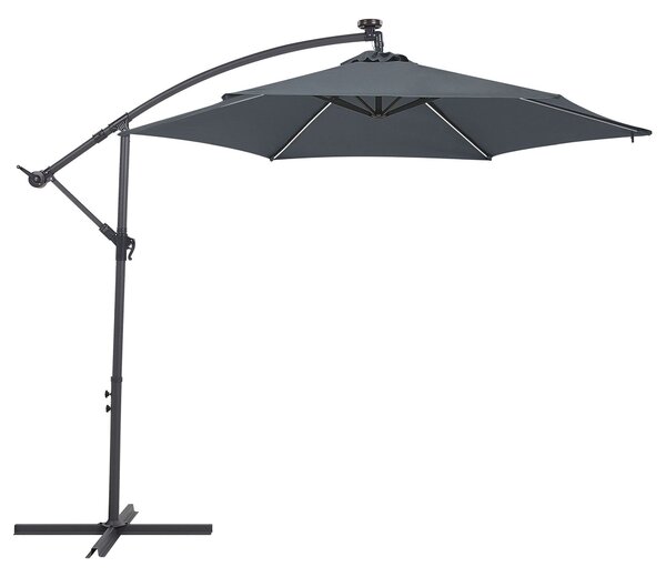 Napernyő LED 285 cm CORVAL Grafitszürke