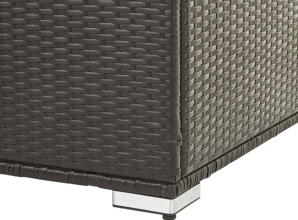 Párnatartó láda MODENA 155 cm 75 cm PE Rattan Barna