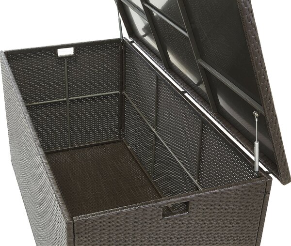 Párnatartó láda MODENA 155 cm 75 cm PE Rattan Barna