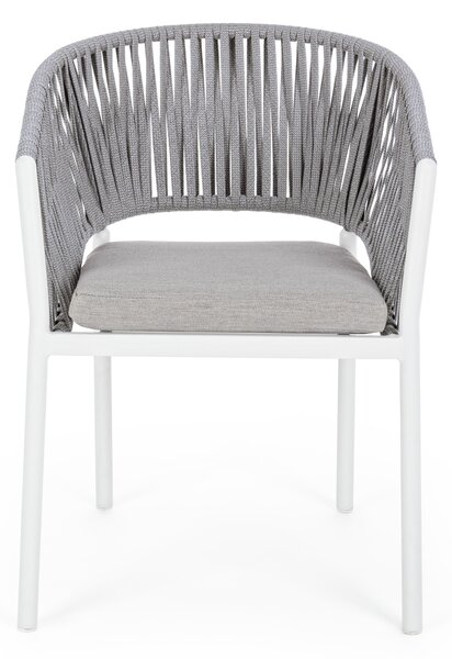 FLORENCIA szürke és fehér szék