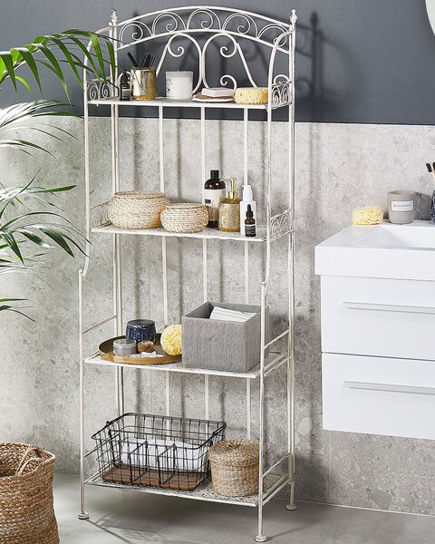 Polcrendszer PADUA Fém 156 cm 61 cm Fehér