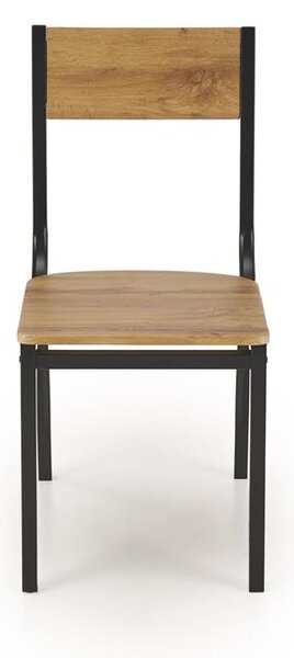 Étkező szett Miltony (természetes + fekete) (4 személy számára)