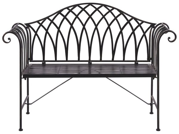 Kerti pad MILAZZO 130 cm Fém Fekete