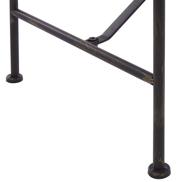 Kerti pad MILAZZO 130 cm Fém Fekete