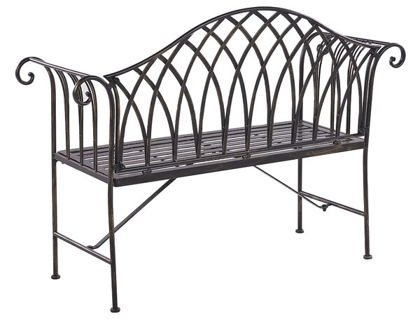 Kerti pad MILAZZO 130 cm Fém Fekete