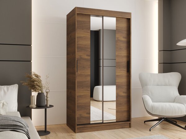 RUBINO T1 ruhásszekrény 100x200x62 - warmia dió