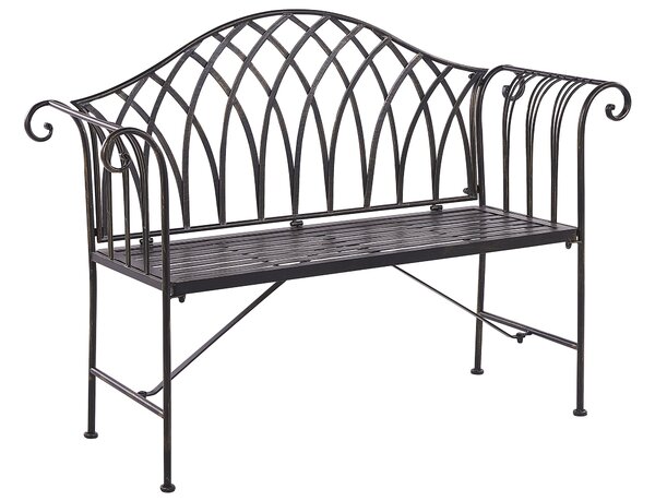 Kerti pad MILAZZO 130 cm Fém Fekete