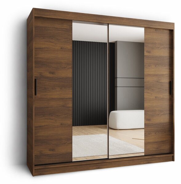 RUBINO T1 ruhásszekrény 200x200x62 - warmia dió