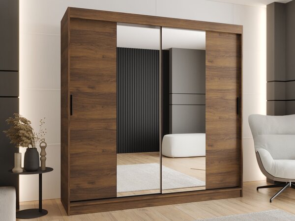 RUBINO T1 ruhásszekrény 200x200x62 - warmia dió