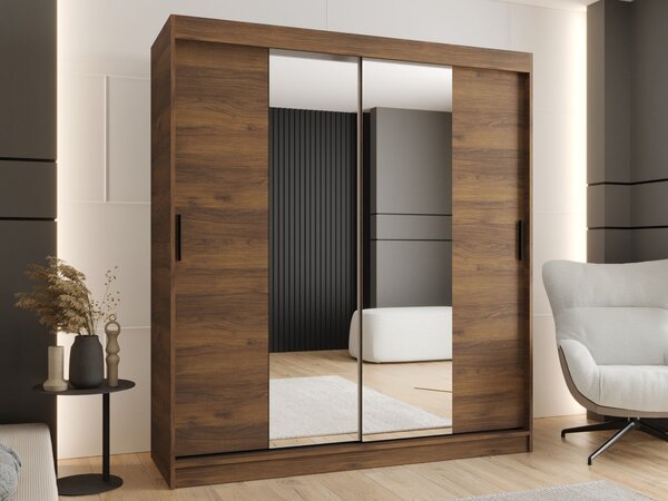 RUBINO T1 ruhásszekrény 180x200x62 - warmia dió
