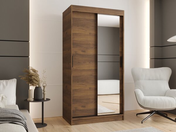 RUBINO T2 ruhásszekrény 100x200x62 - warmia dió