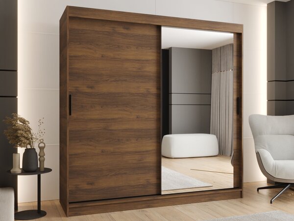 RUBINO T2 ruhásszekrény 200x200x62 - warmia dió