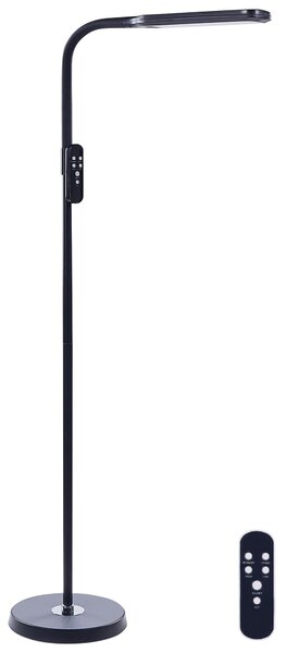 LED állólámpa ARIES Távirányítóval Dimmer funkcióval Fém Fekete