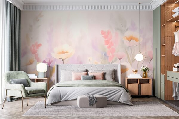 Fotótapéta Vadvirágok, Fotótapéta akvarell, w05032 : Uwalls.hu