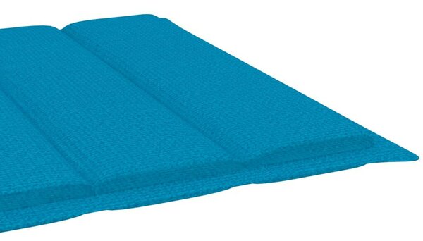 VidaXL Akácfa Napozóágy - Kék Párnával - 200cm