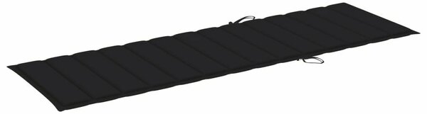 VidaXL Akácfa Napozóágy - 200cm - Párnával