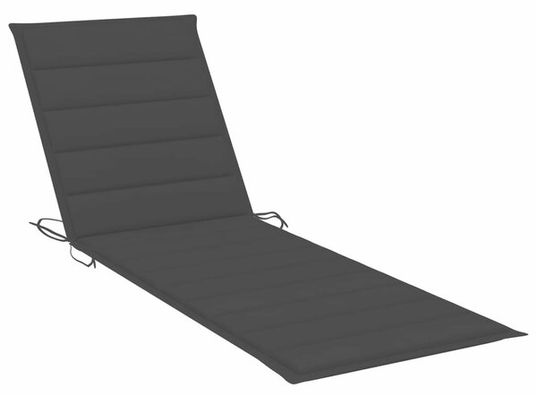 VidaXL Akácfa Napozóágy - 200cm, Szürke