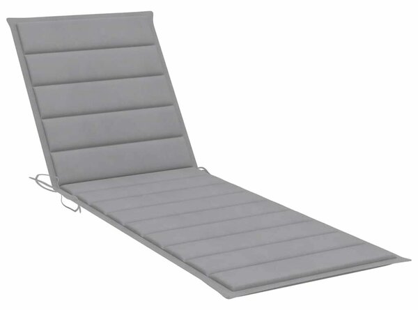 VidaXL Akácfa Napozóágy - Szürke - 200cm