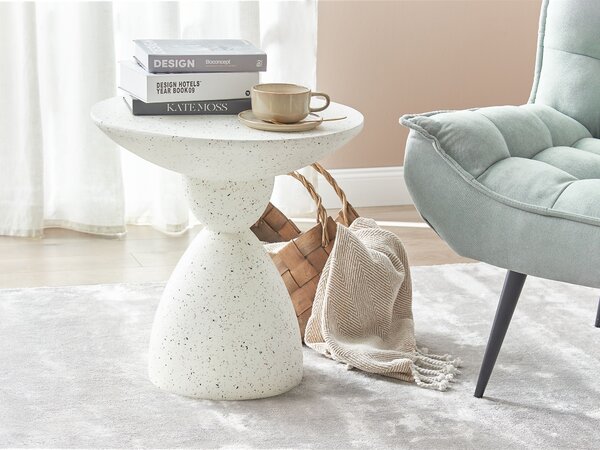 Kisasztal CAFFI 50 cm 50 cm Fehér terrazzo