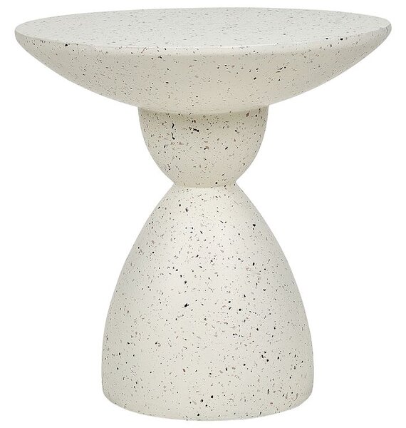 Kisasztal CAFFI 50 cm 50 cm Fehér terrazzo
