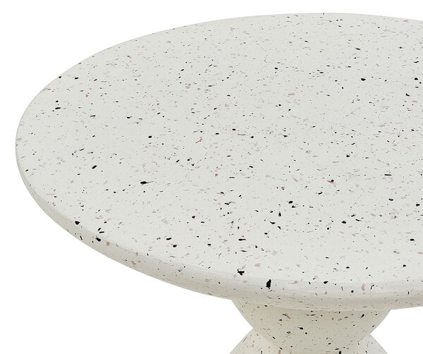 Kisasztal CAFFI 50 cm 50 cm Fehér terrazzo
