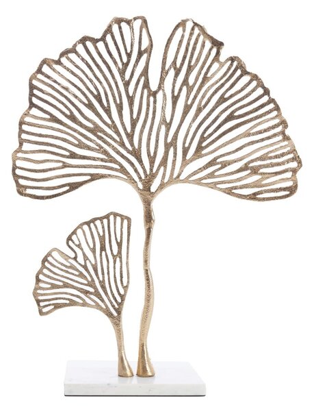 Fém szobor (magasság 48 cm) Leaf – Light & Living