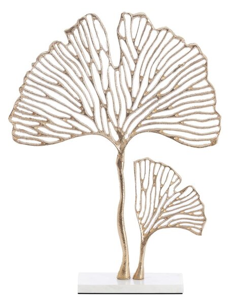 Fém szobor (magasság 48 cm) Leaf – Light & Living