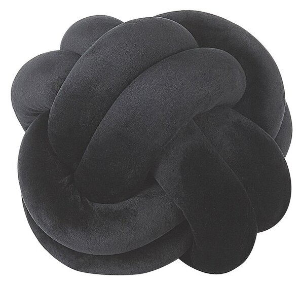 Díszpárna MALNI Bársony 20 x 20 cm Fekete Egyszínű