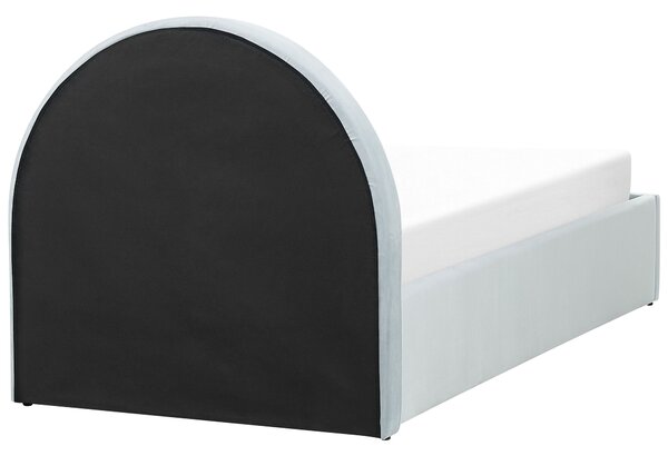 Gyerekágy tárolóval ANET Bársony Világoskék 90 x 200 cm