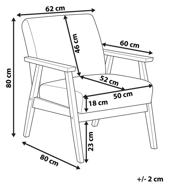 Fotel ASNES Világosszürke