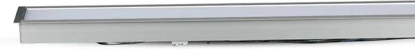 V-TAC ezüst 7 cm széles süllyeszthető lineáris LED lámpa 121cm 40W természetes fehér - SKU 21380
