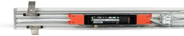 V-TAC ezüst 7 cm széles süllyeszthető lineáris LED lámpa 121cm 40W természetes fehér - SKU 21380