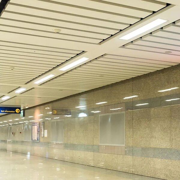 V-TAC ezüst 7 cm széles süllyeszthető lineáris LED lámpa 121cm 40W természetes fehér - SKU 21380