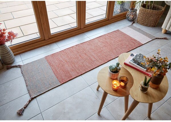 Anu narancssárga gyapjú futószőnyeg, 60 x 200 cm - Flair Rugs