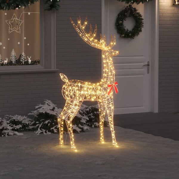 3D rénszarvas 250 LED Meleg fehér 96 x 40 x 180 cm PET