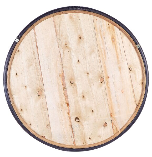 Falitükör DAKSA 60 cm 60 cm Rattan Fekete