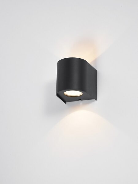 Dar Lighting modern kültéri fali lámpa orville matt fekete darorv3222