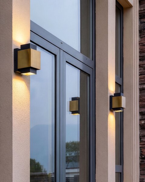 LED kültéri falilámpa TIMOK Bronz