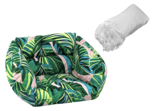 Párna függőszékhez KOLUMBIA háttámlával, színes + INGYEN üreges szál töltet 500 g
