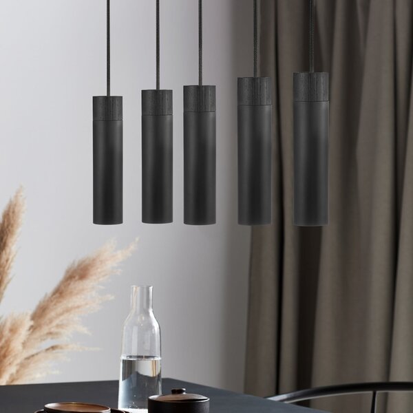 Függőlámpa Nordlux, Tilo, dimmable, Fekete, Nappali, Fém