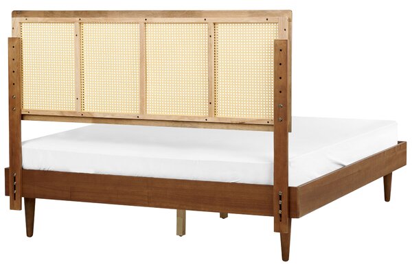 Ágy Rattan AURAY 160 x 200 cm Barna
