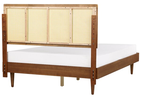Ágy Rattan AURAY 140 x 200 cm Barna