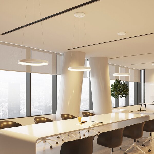 Függőlámpa Arcchio, Vivy, dimmable, Fehér, Konyha, Fém, Modern